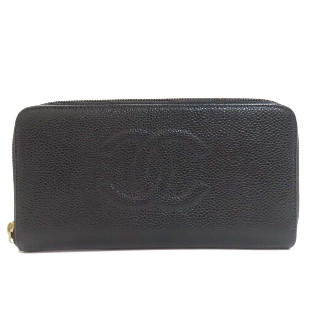 CHANEL Black Logo Wallet